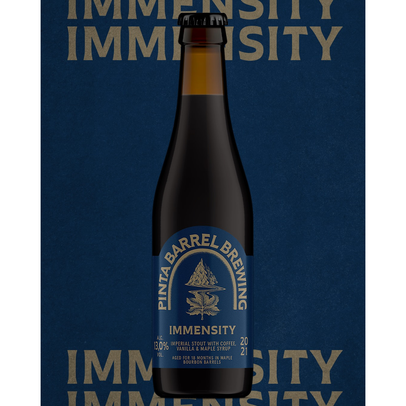 PINTA IMMENSITY – Imperial Stout with Coffee, Vanilla & Maple Syrup