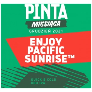 pinta enjoy pacific sunrise label 500x500 s