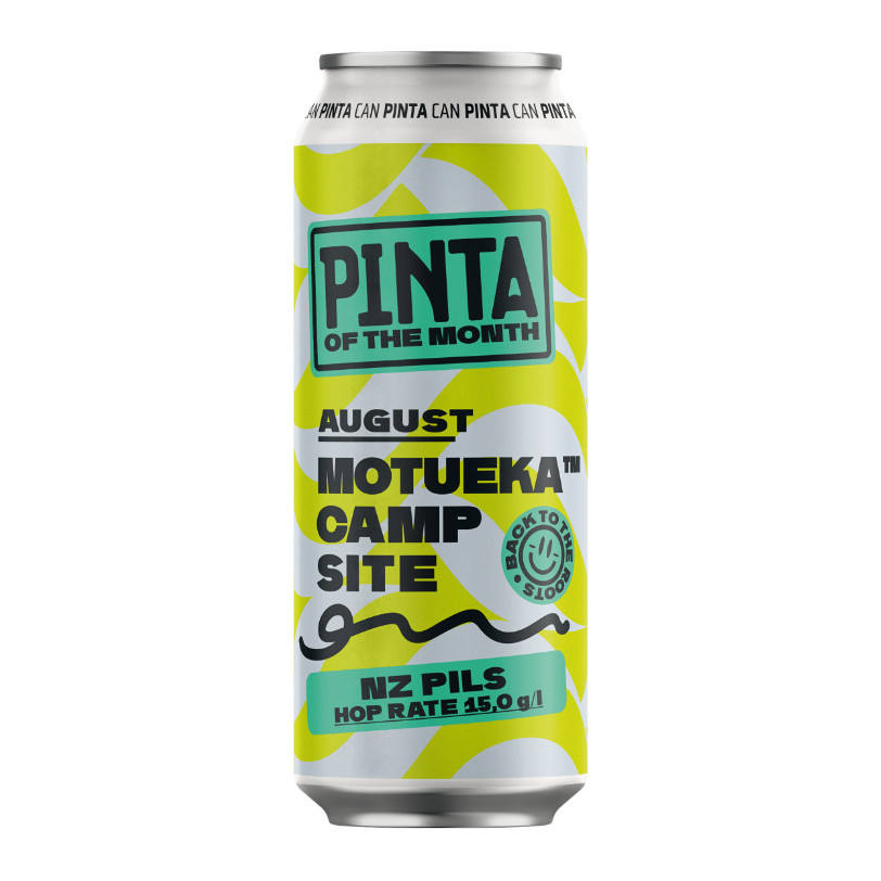 PINTA of the Month – PINTA MOTUEKA™ CAMP SITE – August 2022 – New Zeland Pils