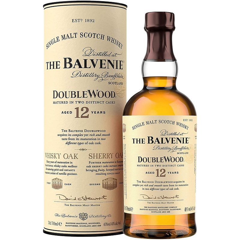 THE BALVENIE Single Malt Scotch Whisky Aged 12 Years DOUBLE WOOD 40% 0.7L