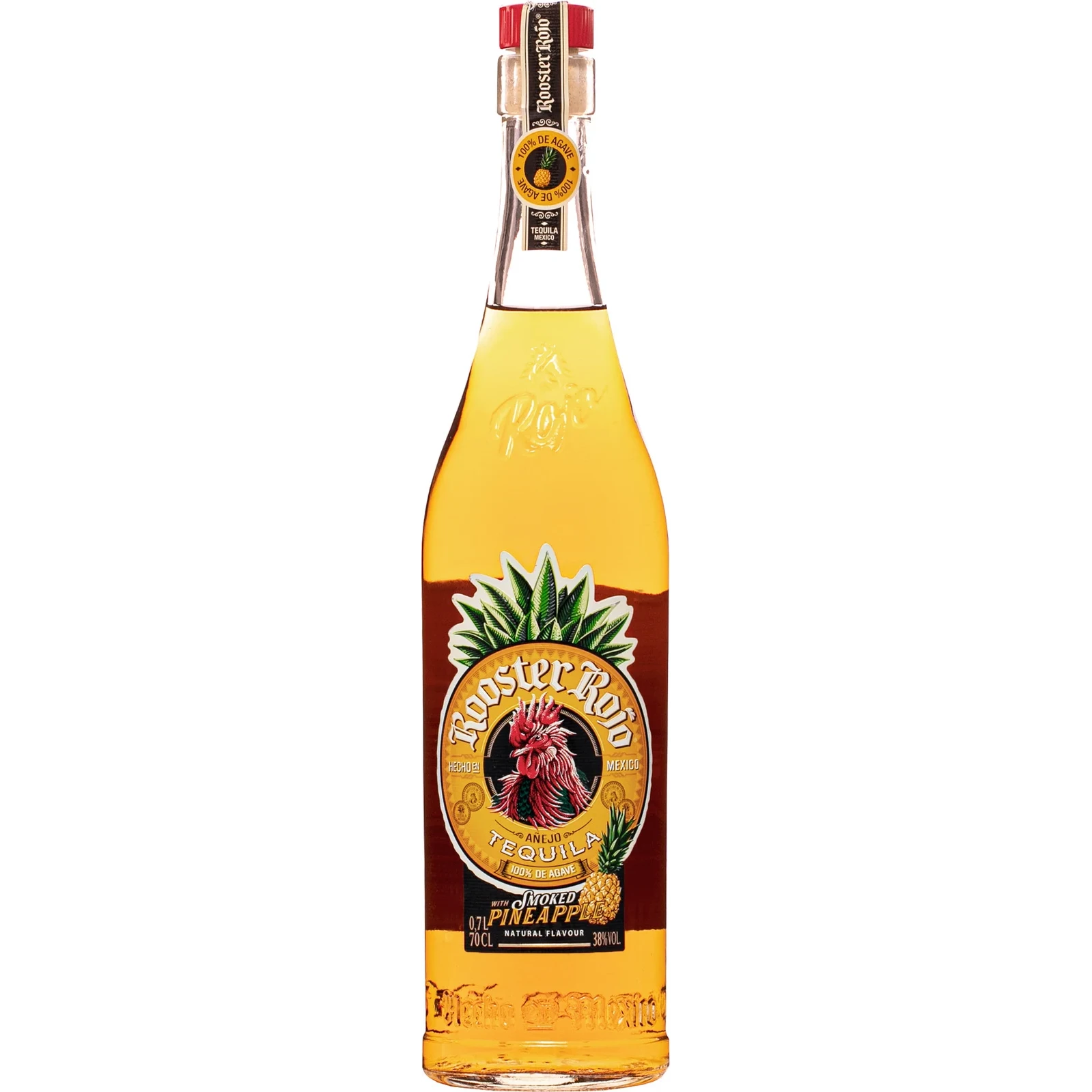 TEQUILA ROOSTER ANEJO SMOKED PINEAPPLE 0.7L 38%