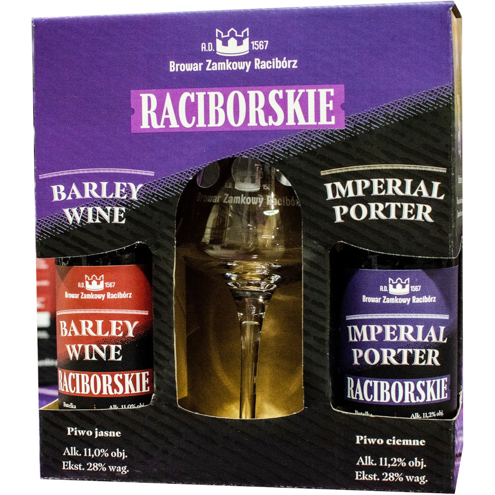 Raciborskie ZESTAW BARLEY WINE & IMPERIAL PORTER + POKAL