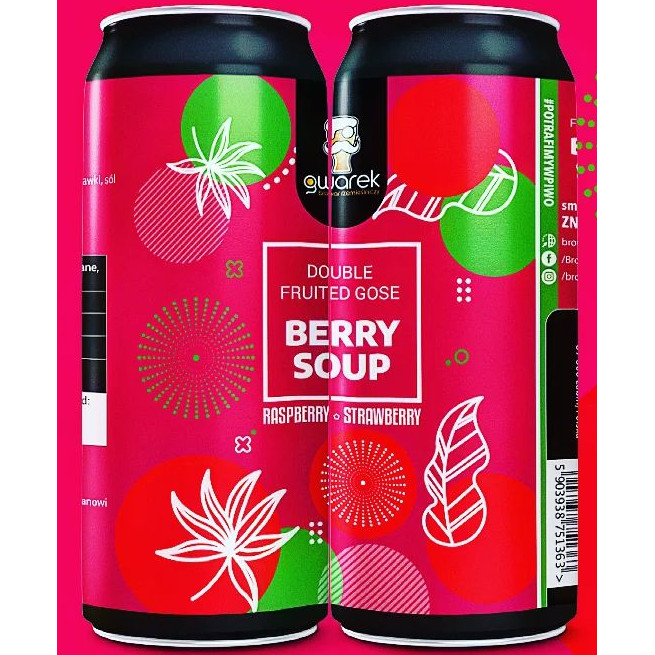 Gwarek BERRY SOUP – Raspberry Strawberry Double Fruited Gose