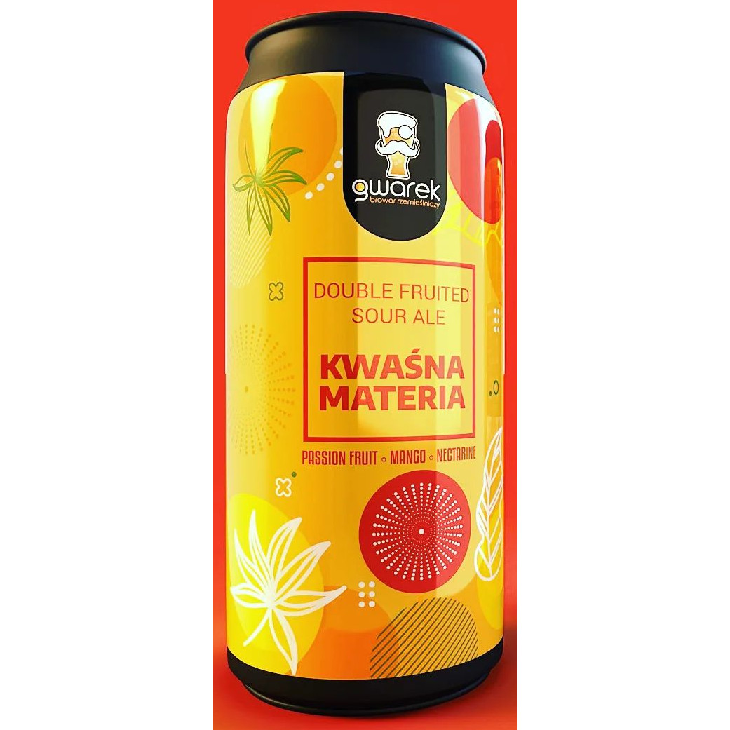 Gwarek KWAŚNA MATERIA – Passion Fruit Mango Nectarine Double Sour Ale