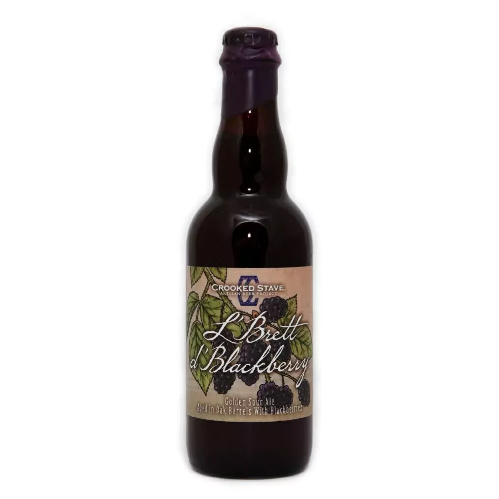 CROOKED STAVE L’BRETT D’BLACKBERRY golden sour ale aged in oak barrels 6% 0,375ML