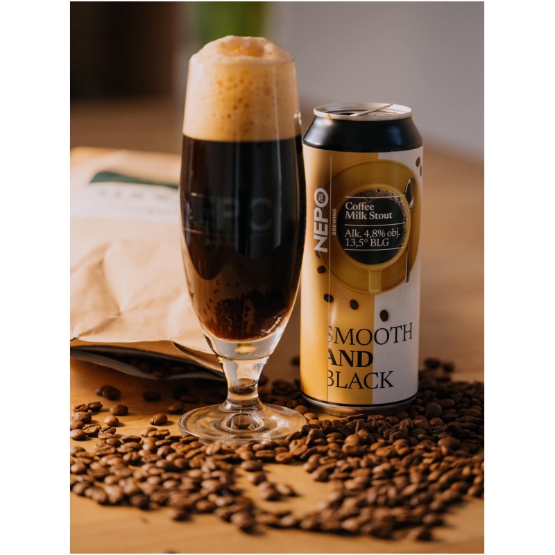 Nepomucen Smooth and Black Coffe Milk Stout 4,8% 0,5L