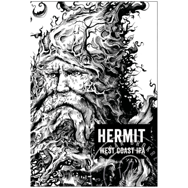Brokreacja HERMIT Pacific West Coast IPA 7,7% 0,5L