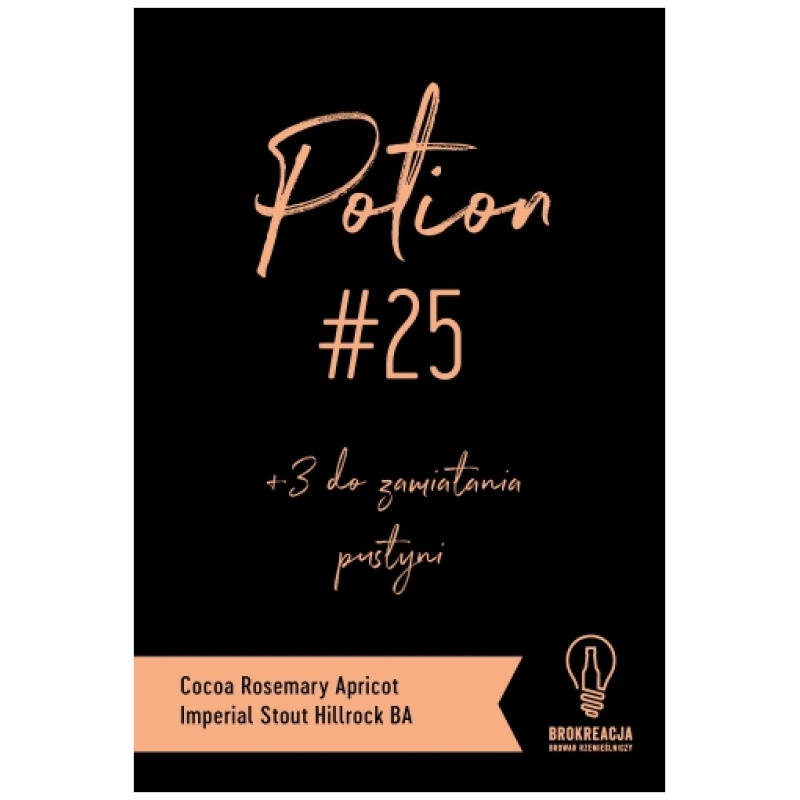 Brokreacja POTION #25 – Cocoa Rosemary Apricot Imperial Stout Hillrock BA
