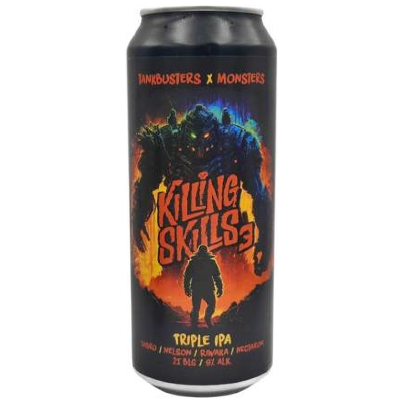 MonstersXtankbusters Killing Skills 3 Triple IPA 9% 0,5L