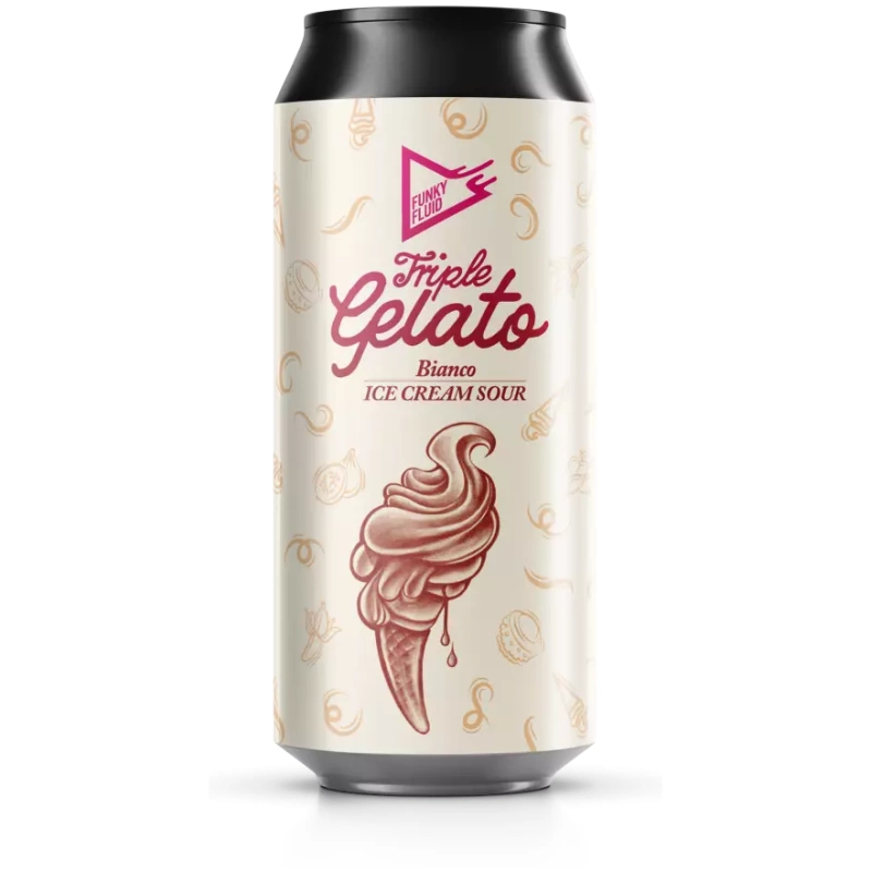 Funky Fluid TRIPLE GELATO BIANCO Ice Cream Sour 9% 0,5L