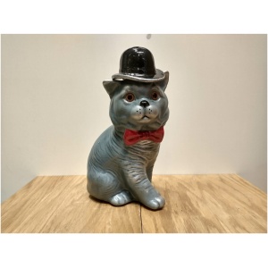 wodka ceramika kot w kapeluszu