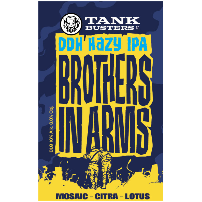 TANKBUSTERS BROTHERS IN ARMS – DDH Hazy IPA