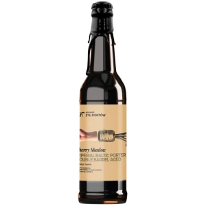 STU MOSTOW SHERRY SHADOW Imperial Baltic Porter Double Barrel Aged Coconut Vanilla Aged for 12 month in Heaven Hill Barrels