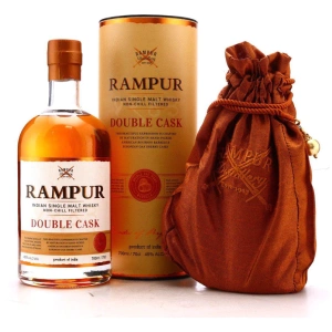 WHISKY RAMPUR Indian Single Malt Whiskey non chill Filteded Double Cask