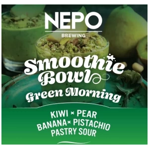 NEPO SMOOTHIE BOWL GREEN MORNING Kiwi Pear Banana Pistachio Pastry Sour
