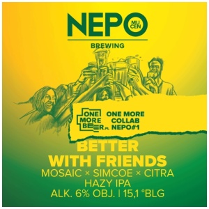 NEPO1 Collab OMB Better With Friends Hazy IPA
